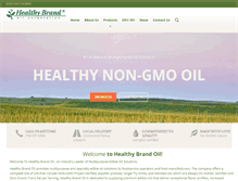 Tablet Screenshot of healthybrandoil.com